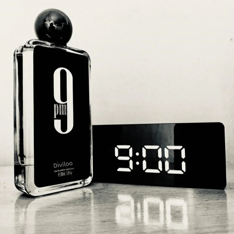 100ML 3.4FL.OZ 9PM Men's Perfume, Long Lasting Gourmet Oriental Notes Cologne, Eau de Parfum, Feronomas Perfume Hombre