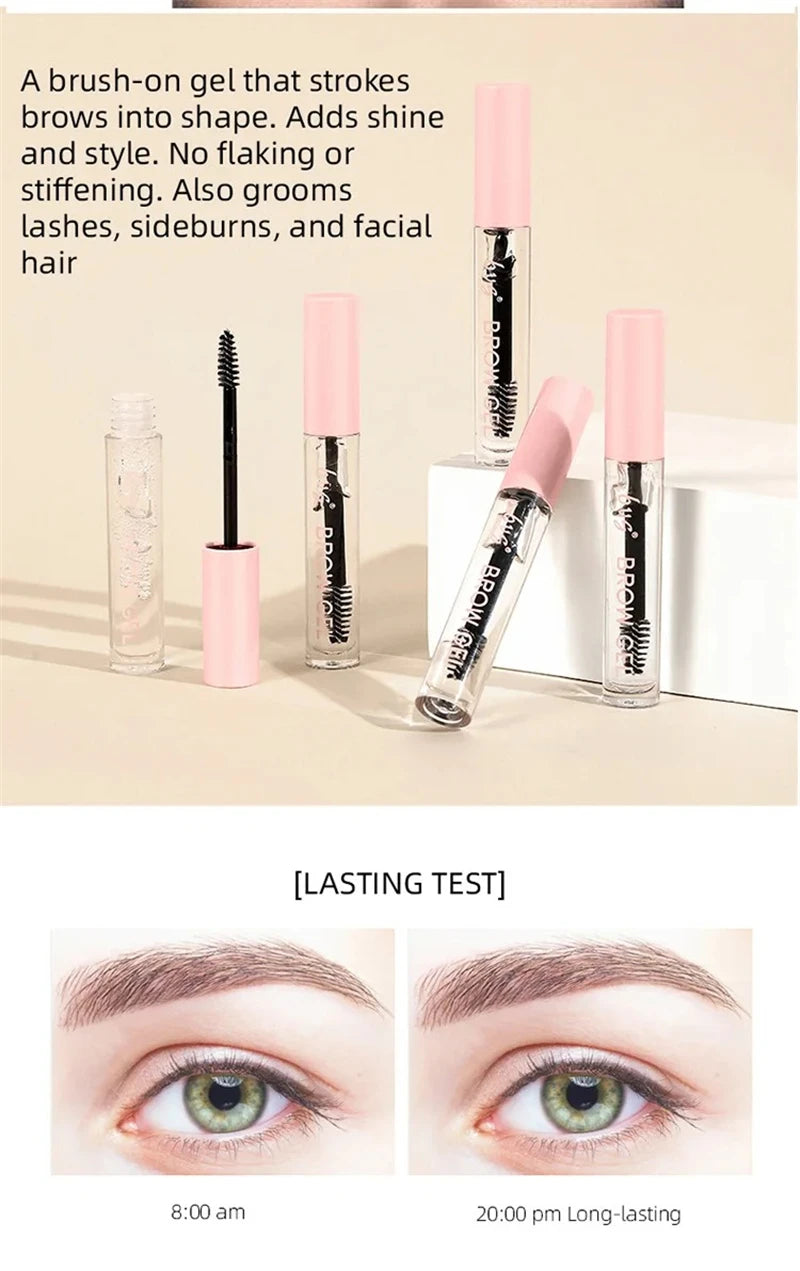 Waterproof Transparent Gel Eyebrow Styling Cream Long Lasting Fixing Brow Soap Makeup Clear Liquid Eyebrow Sealed Layer Cosmetic