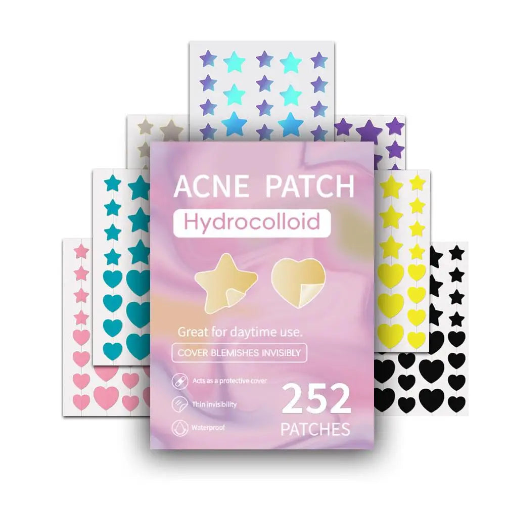 Colorful Star Pimple Patch Acne Colorful Invisible Acne Removal Skin Care Stickers Concealer Face Spot Beauty Makeup Tools