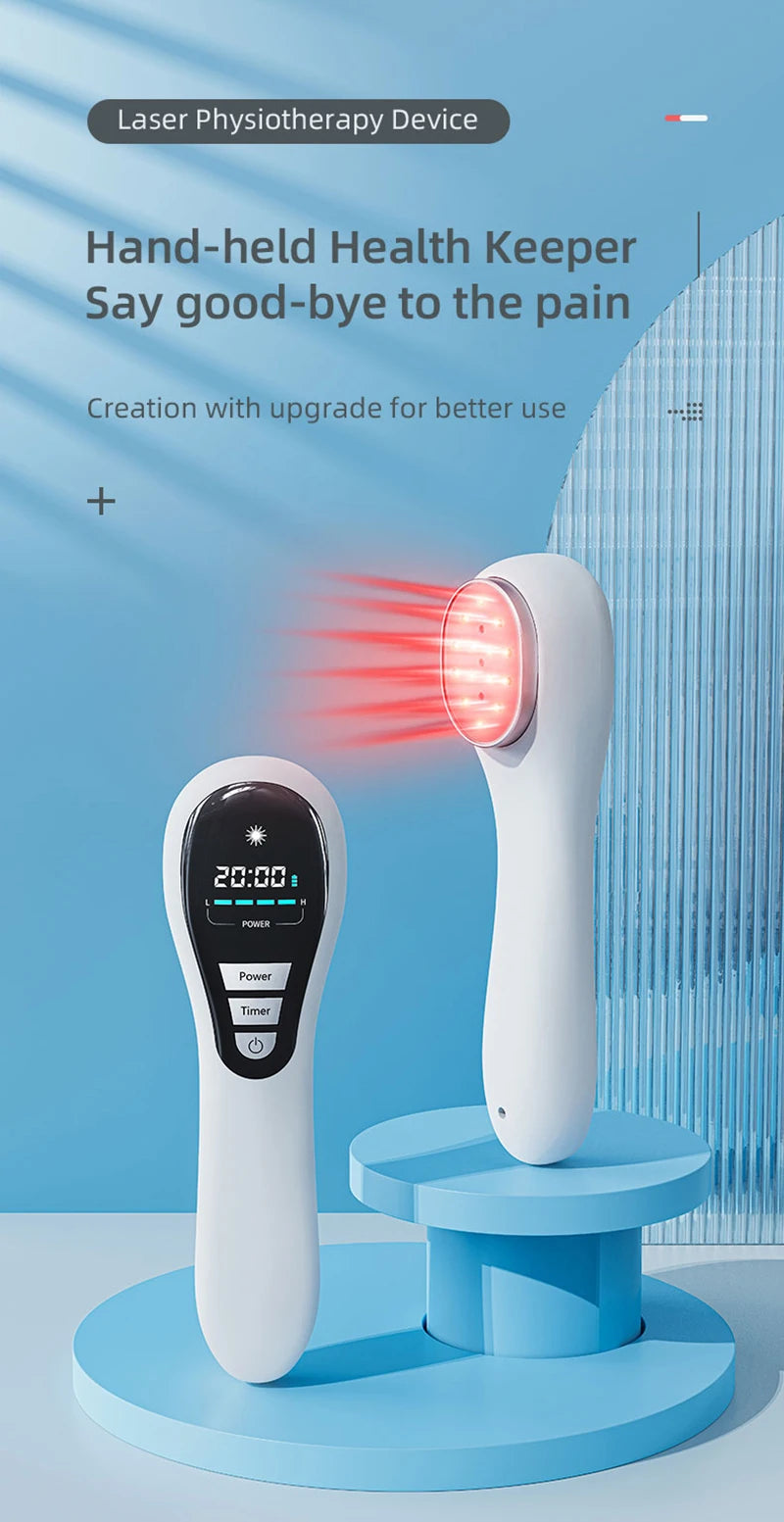 NEW 650nm 808nm Low Level Laser Red Light Therapy Device Cold Laser Arthritis Physical Therapy Equipment Pain Relief Health Care