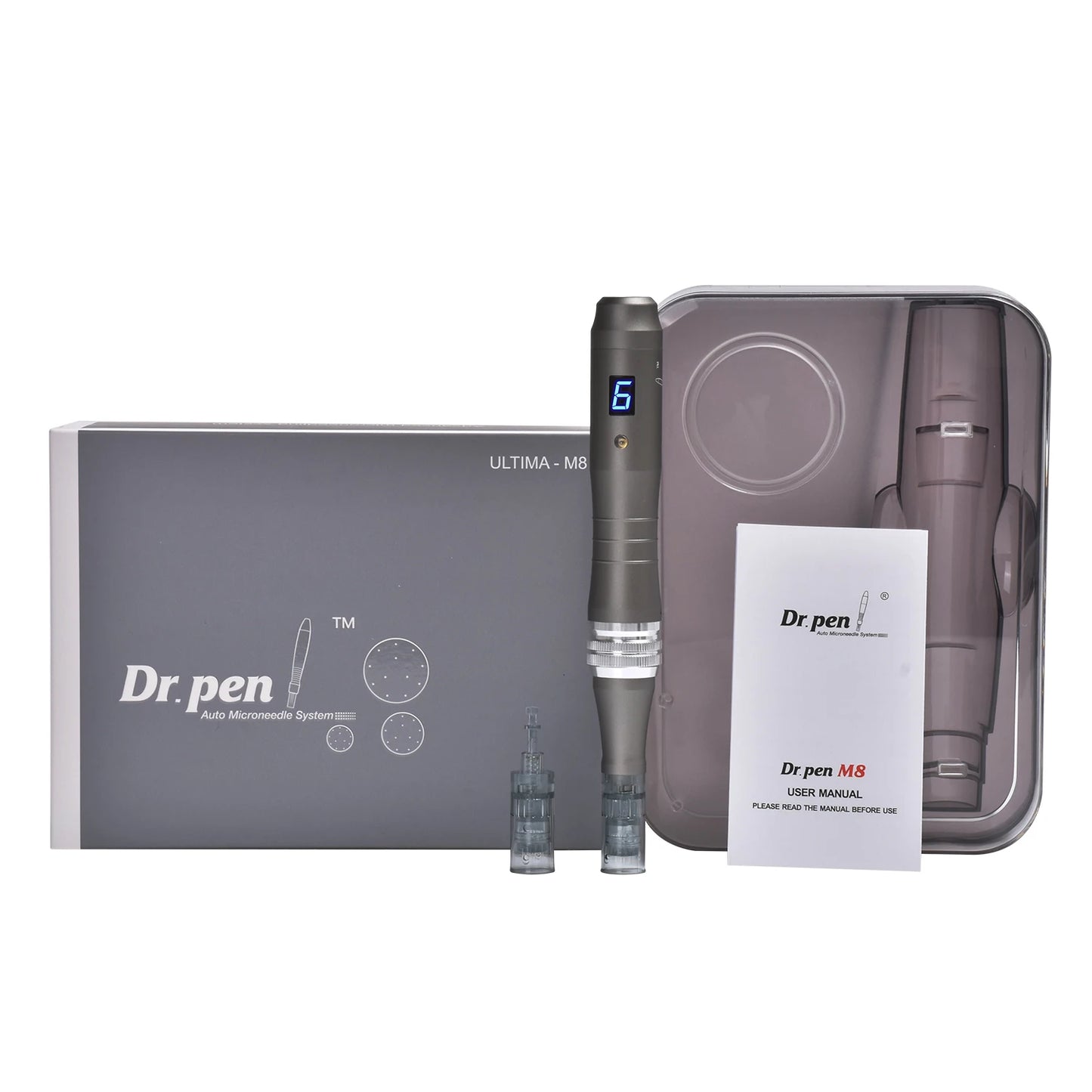 Dr pen Ultima M8 With 22 Cartridge Wireless Derma Microneedle Pen Skincare Kit MTS Treatment Professionals Use Beauty Machine