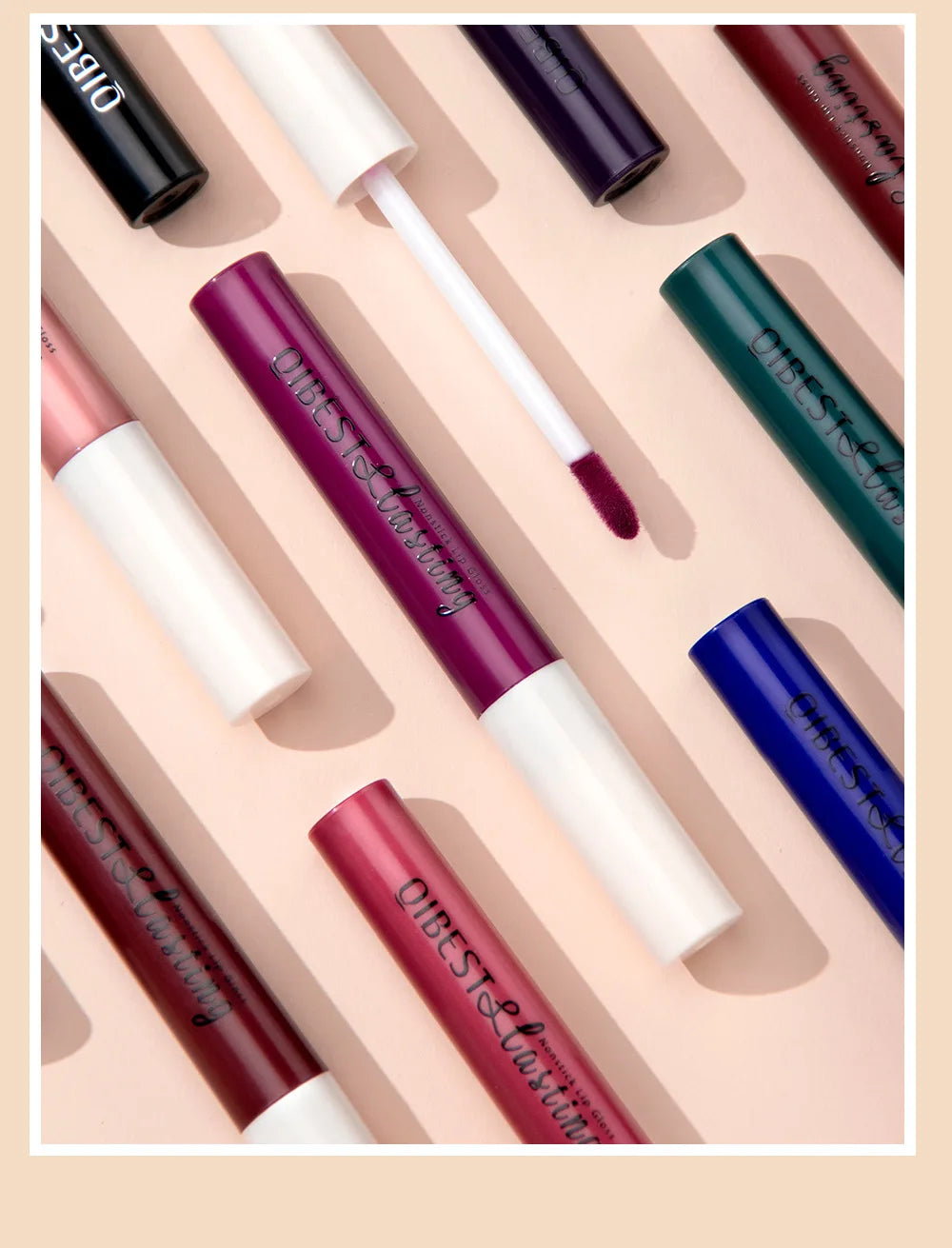 Matte Liquid Lipstick, Non-Stick Cup, Waterproof, Long-Lasting, Smudge-Proof, Velvet Finish, Transfer-Resistant Lip Gloss