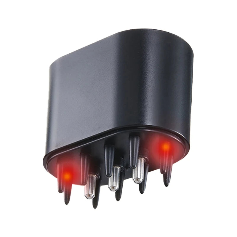 EMS Microcurrent Scalp Applicator Liquid Comb Massage Comb Essential Oil Liquid Guiding Scalp Massager Red Light Therapy