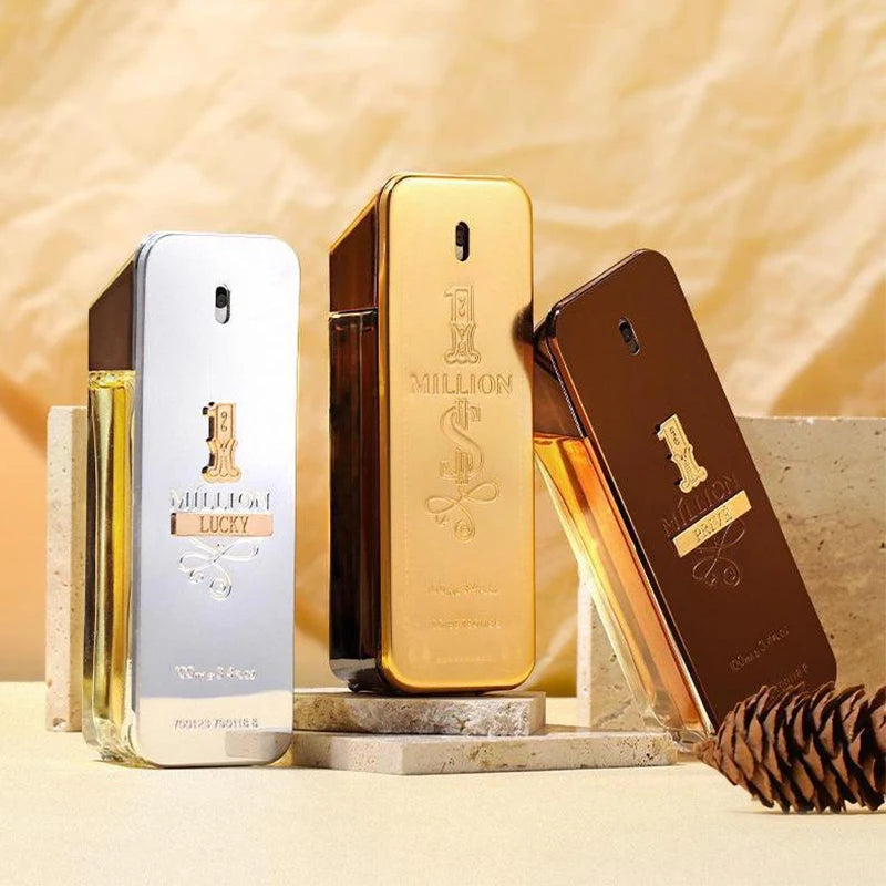 Hot Million Gold Perfume Soft Golden Millionaire Men's Seductive Leather Notes Best Valentine's Day Gift For Men And Women 100ml