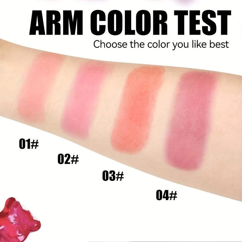 Jelly Blush Stick Makeup, Water Jelly Tint Stick, Lip and Cheek Jelly Blush Stick Lipstick, Lightweight