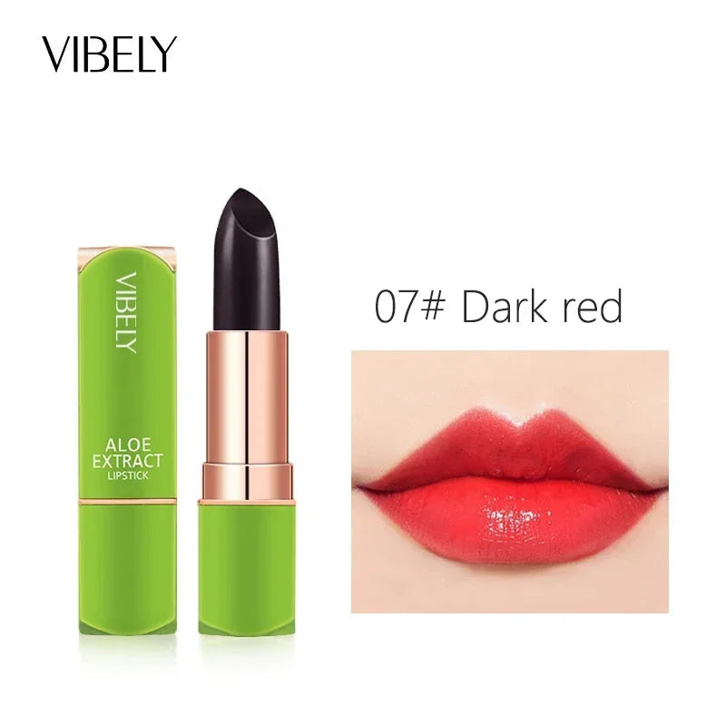 Spring Aloe Vera Moisturizing Lipstick Long Lasting Nouritious Lip Balm Temperature Changing Color lipgloss Lip Makeup Comestics