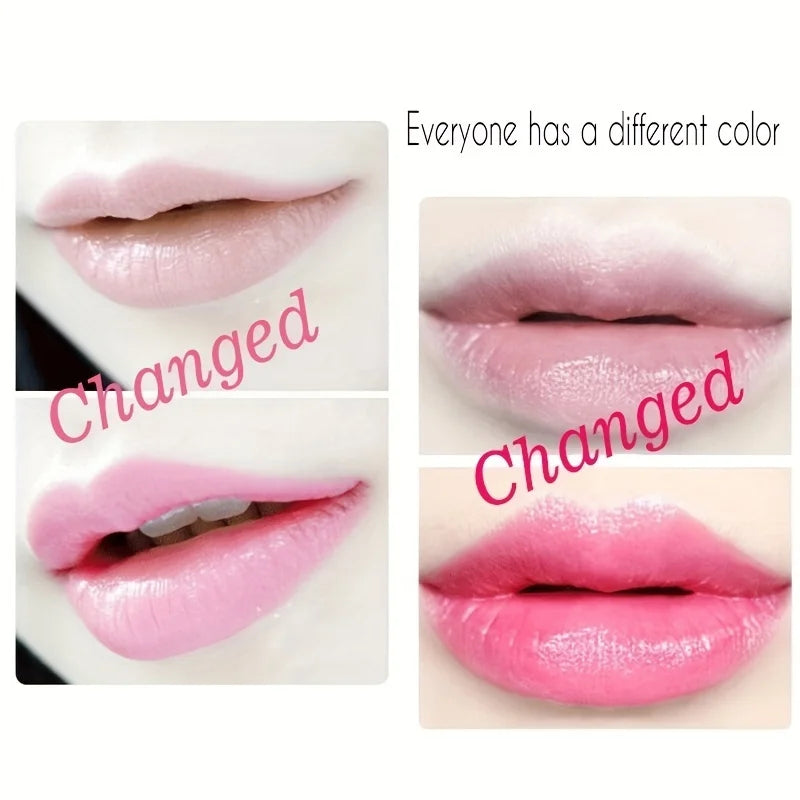 Color Changing Mouth Safflower Jelly Temperature Lasting Nutrition Magic Color Changing Lipstick