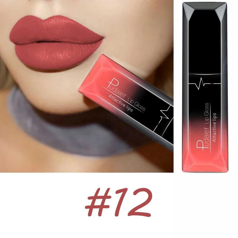 Best Lip Makeup 17 Color Sexy Matte Long Lasting Lipgloss Liquid Lipstick Lip Cream