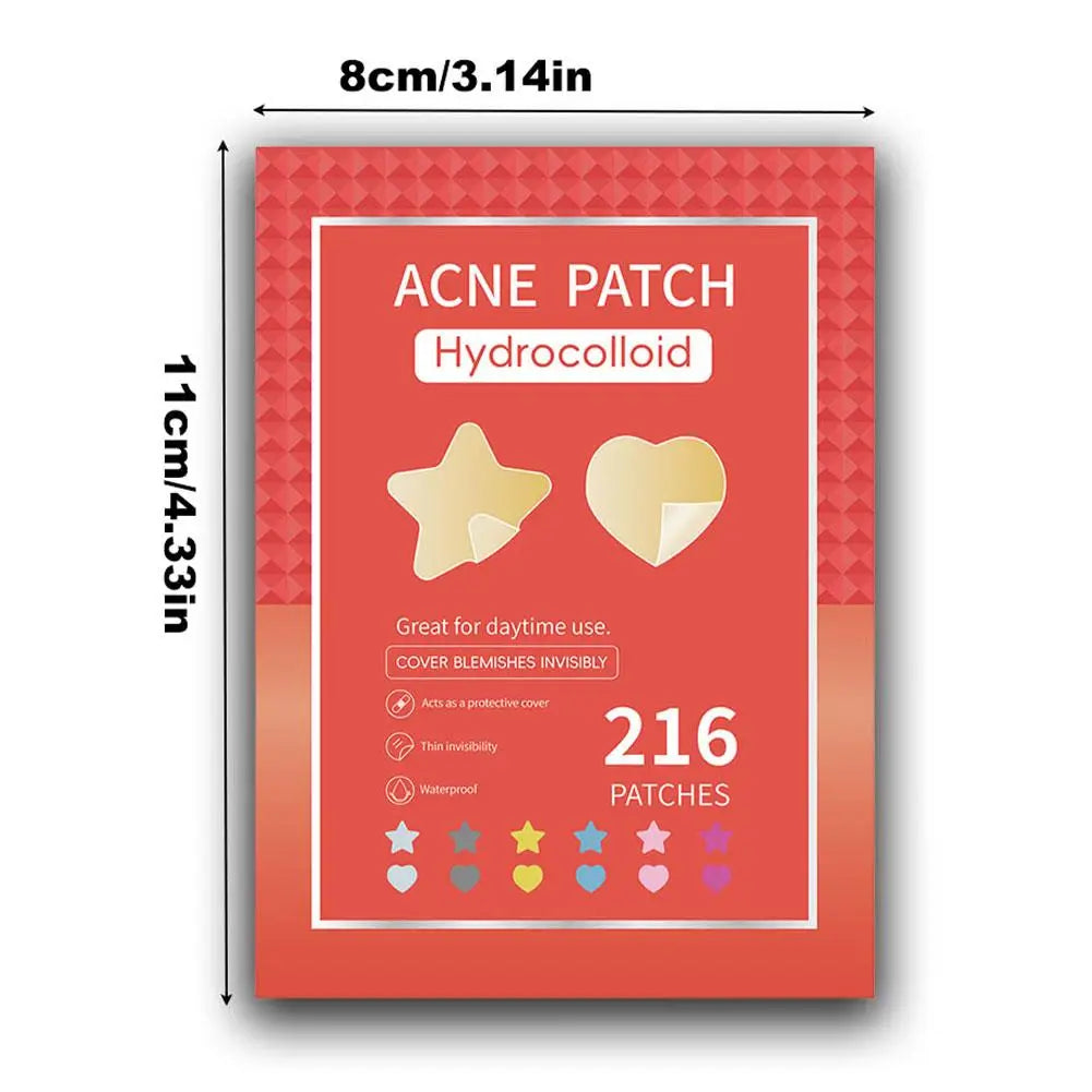 Colorful Star Pimple Patch Acne Colorful Invisible Acne Removal Skin Care Stickers Concealer Face Spot Beauty Makeup Tools