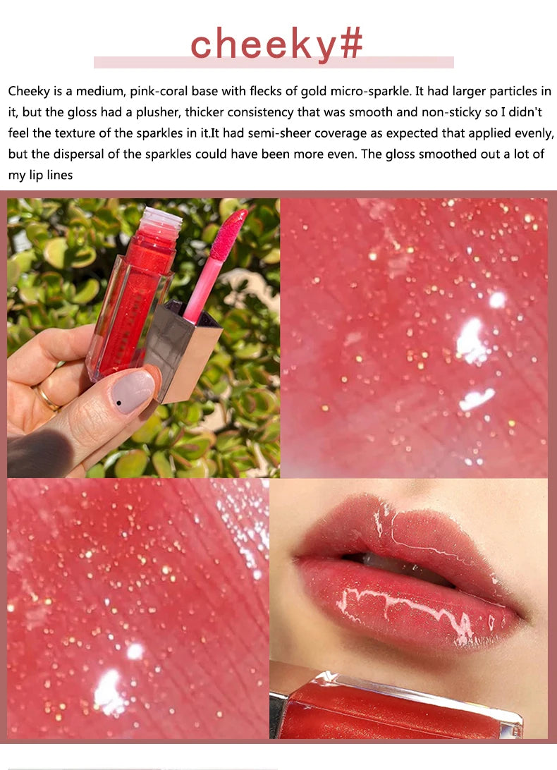 FB Gloss Bomb Cream Color Drip Lip Cream&Heat Makeup Liquid Lipstick Moisturizing Plumper Long Lasting Lipgloss 9ml