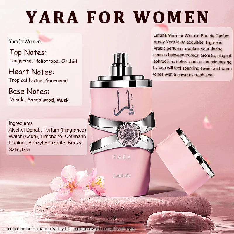 100ml Perfume Hombre Oil Original Eau De Parfum Body Spray Deodorants Men Women Gift Yara Mor Tous Asad Femme Lasting Fragrances