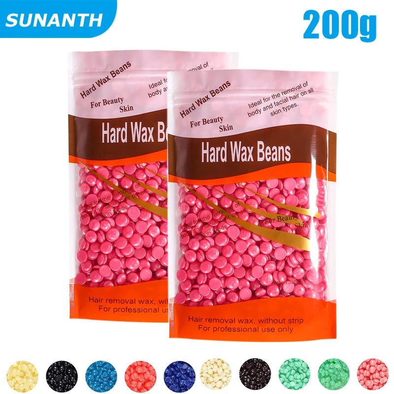 50g/200g/300g Hard Wax Beans Heating Machine Hair Removal Machine Wax Melting PotHot Film Painless Waxing Unisex Hair Removal