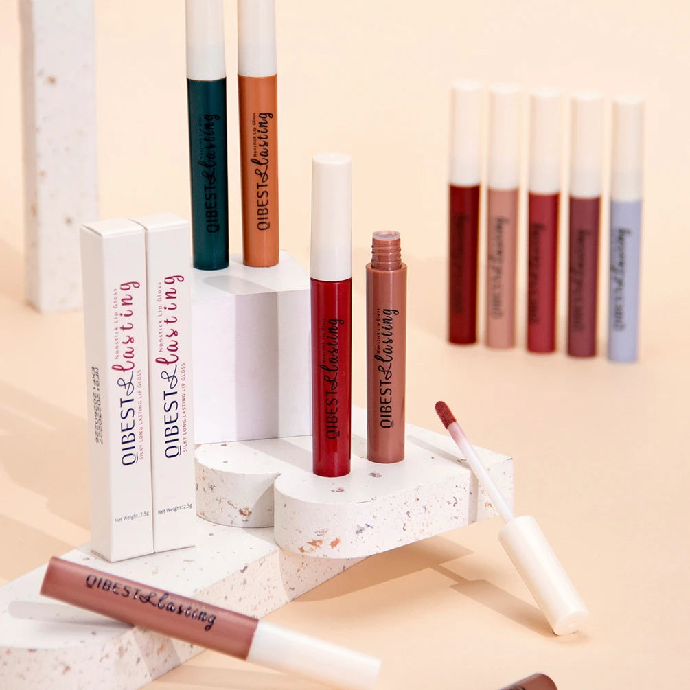 Matte Liquid Lipstick, Non-Stick Cup, Waterproof, Long-Lasting, Smudge-Proof, Velvet Finish, Transfer-Resistant Lip Gloss