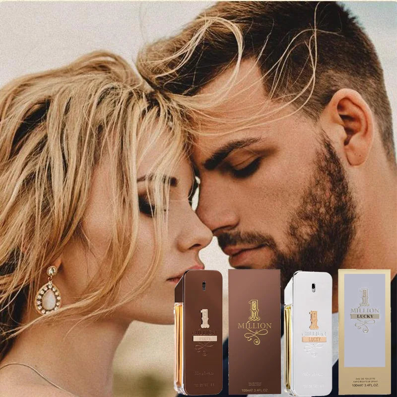 Hot Million Gold Perfume Soft Golden Millionaire Men's Seductive Leather Notes Best Valentine's Day Gift For Men And Women 100ml