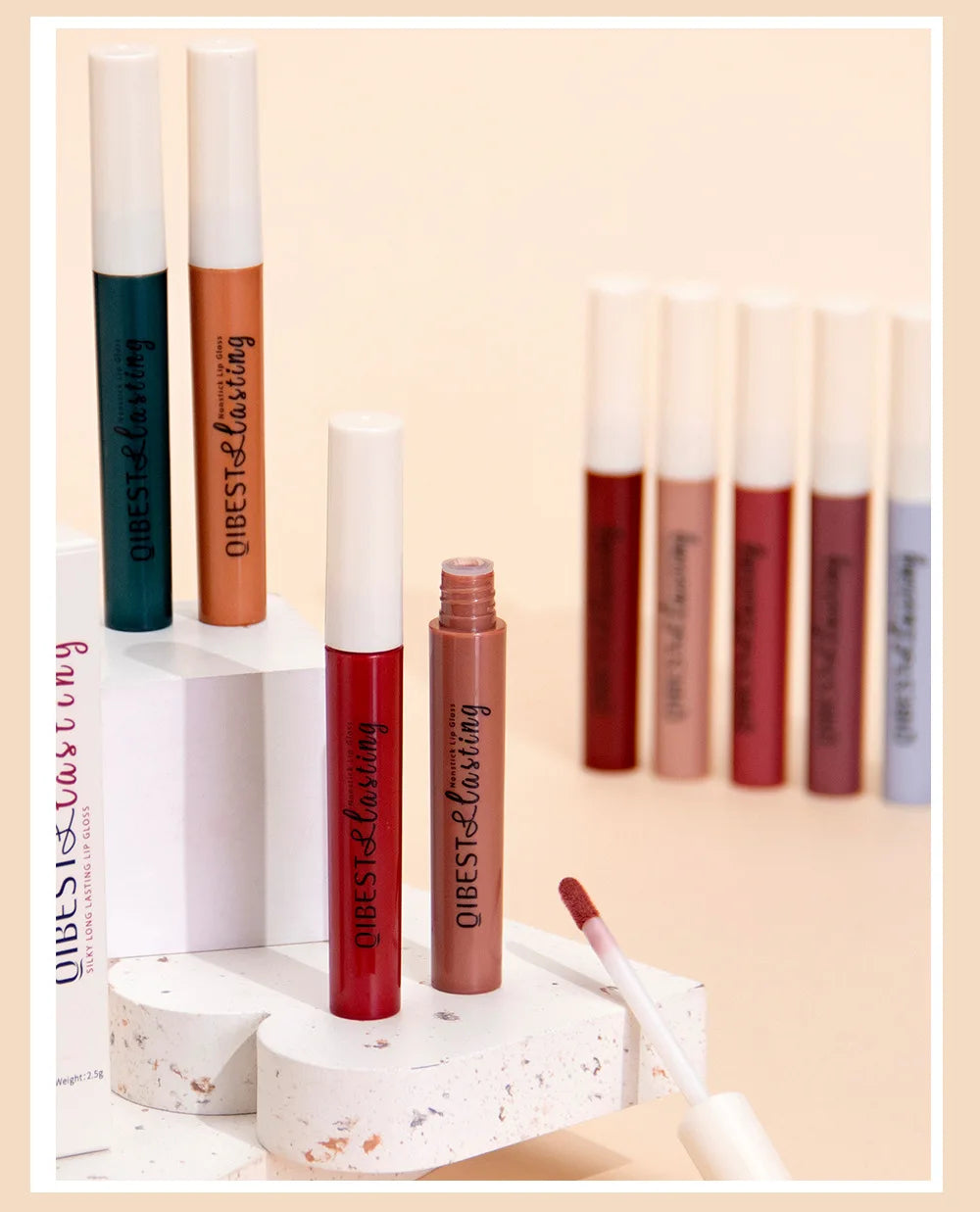 Matte Liquid Lipstick, Non-Stick Cup, Waterproof, Long-Lasting, Smudge-Proof, Velvet Finish, Transfer-Resistant Lip Gloss