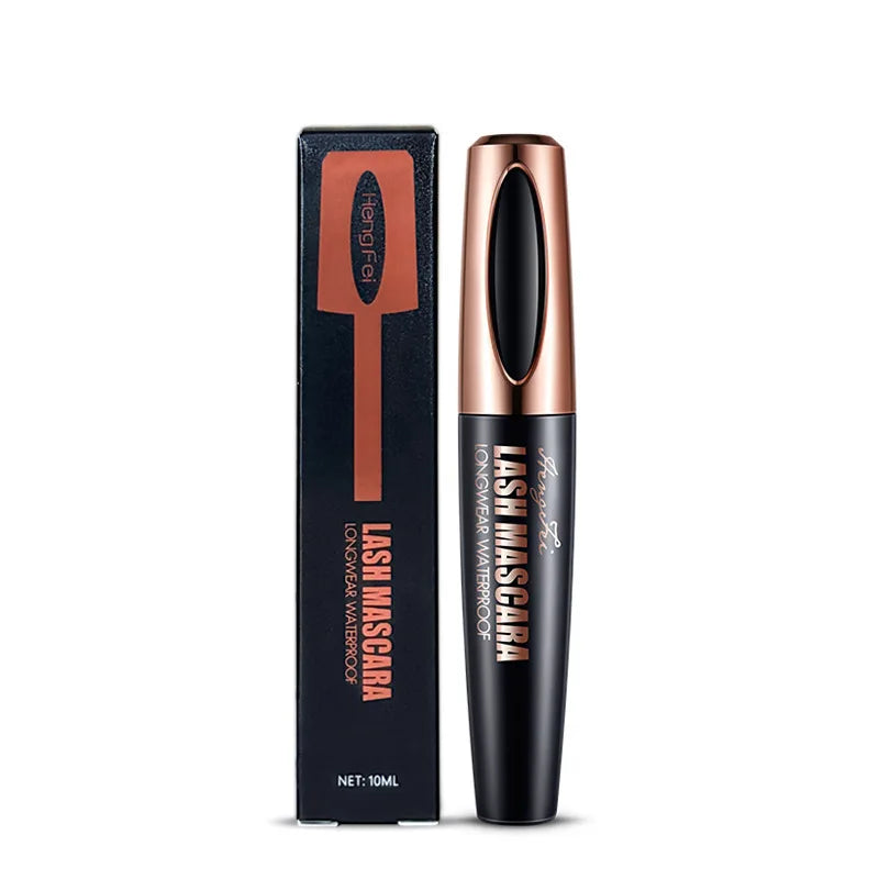 4D Lash Mascara Black Eye Lashes Waterproof & Smudge-Proof Long-Lasting No Flaking Natural No Clumping, All Day Exquisitely Full