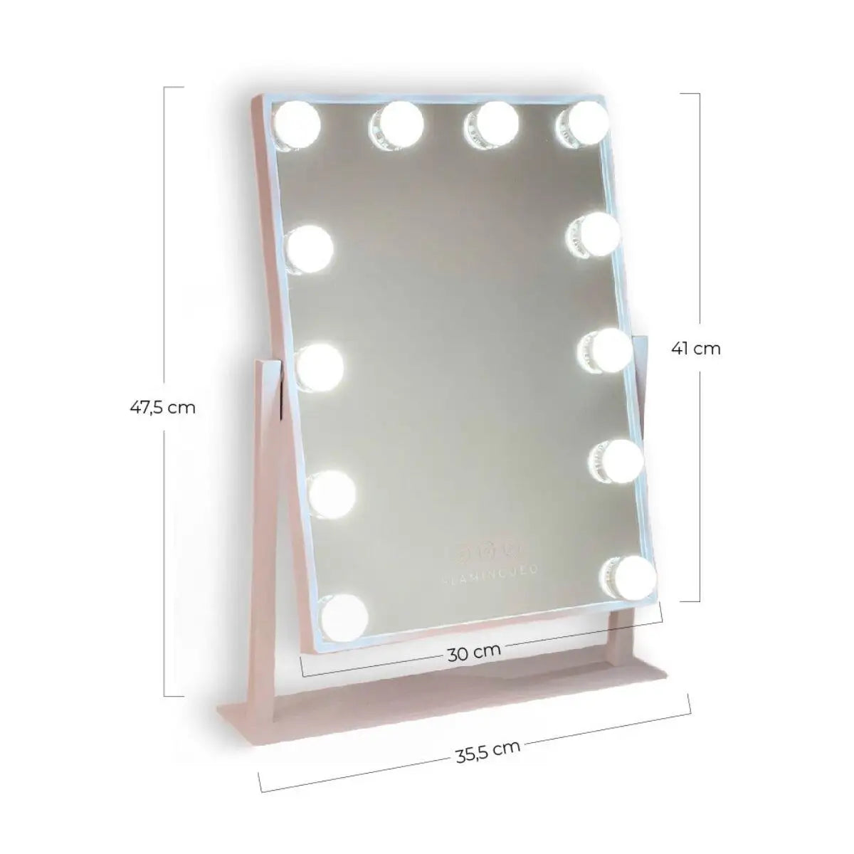 Flaminguuo makeup mirror with Led light mirror makeup vanity with light 15 LED bulbs mirror with lights USB mirror with light 3 modes makeup mirror with big light